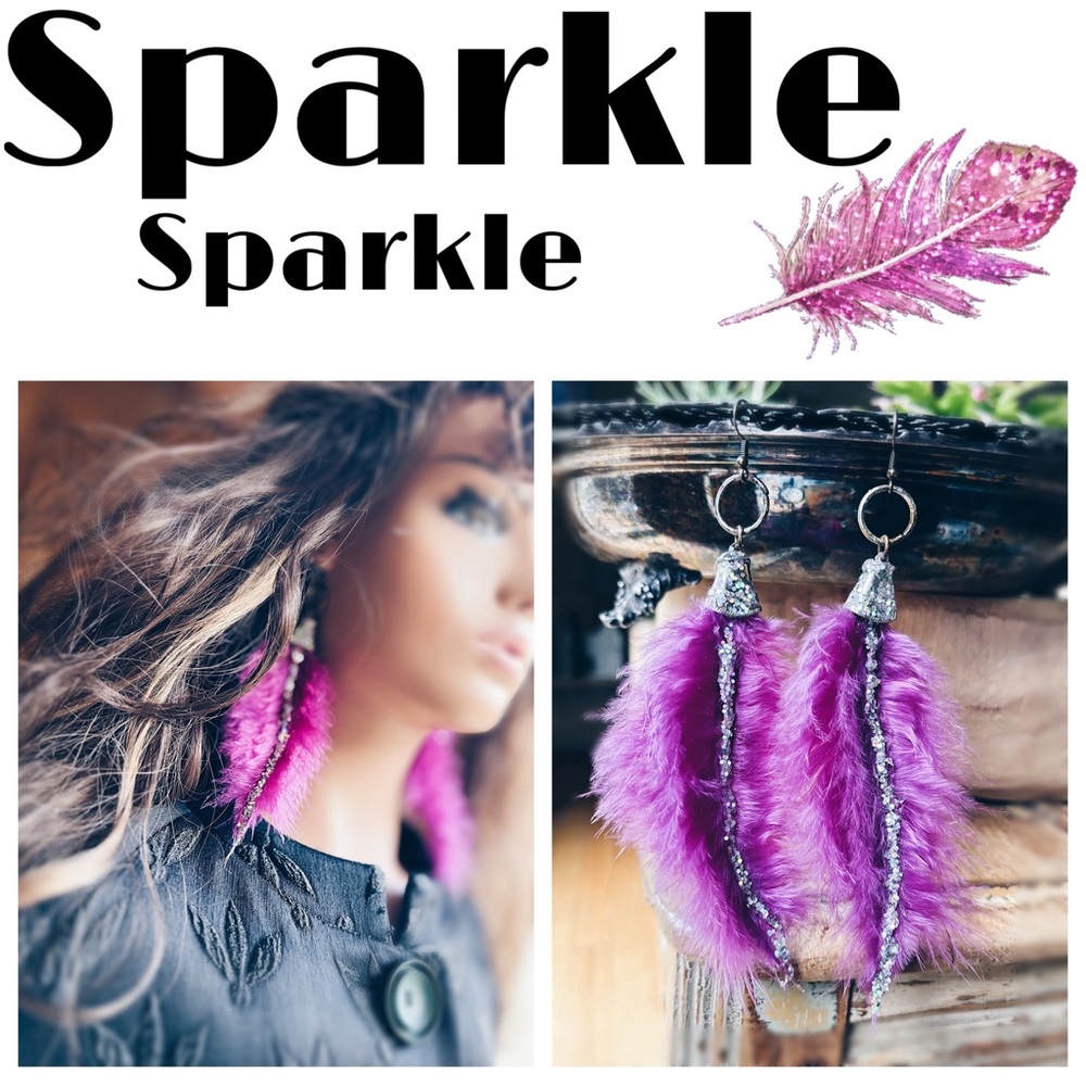 Earrings Feather